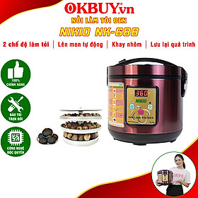 Mua Máy (Nồi) Làm Tỏi Đen Nikio NK-688 - Dung Tích 5 Lít  Làm Được 1.5 Kg Tỏi  Công Nghệ Ủ Tỏi Nhật Bản Cho Tỉ Lệ Thành Công 99%  Tự Động Sấy Khô Giúp Tỏi Thơm Ngon Chuẩn Vị - Đỏ Tím
