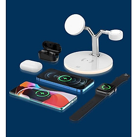 Mua Đế sạc chữ Y cho điện thoại tai nghe đồng hồ 3in1 kiêm đèn ngủ thông minh thiết kế sang trọng ️ ️