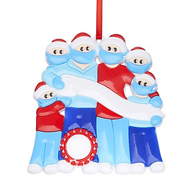 Hình ảnh Christmas Tree Name Ornaments Snowman Hanging Decoration DIY Names and Greetings 2020 Personalized Christmas Gifts for