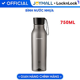 Bình nước nhựa 550ML Eco LocknLock ABF644LPIK Sakura, Hàng chính hãng, anh đào, nắp kèm dây silicone, chống rỉ - JoyMall
