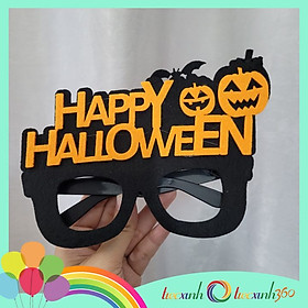 Hình ảnh Mắt kính hóa trang chữ Happy Halloween bằng vải nì