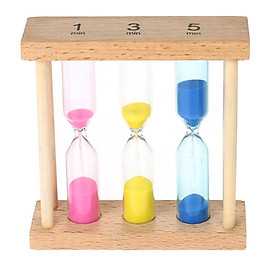 Đồng Hồ Cát Khung Gỗ 3 Trong 1 (1 Phút/3 Phút/5 Phút)