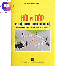 Sách - Combo 3 cuốn Hỏi và đáp về Luật giao thông đường bộ dùng cho sát hạch, cấp Giấy phép lái xe hạng A1