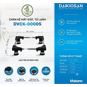 Chân Đế Máy Giặt, Kệ Máy Giặt Và Tủ Lạnh Daikiosan Có Thể Điều Chỉnh Kích Thước Phù Hợp Mọi Loại Thiết Bị - Hàng Chính Hãng - DVCK- 00005/54-70cm