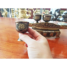 Mua Khay chén  ly thờ cúng  khay đựng nước bằng đồng