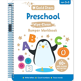 Sách Gold Stars Vol. 3 - Write & Wipe Bumper - Preschool