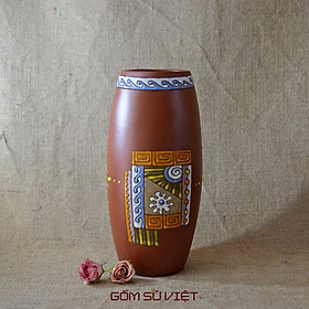 Mua Lọ hoa gốm đỏ dáng bom số 2 - Gốm Bát Tràng