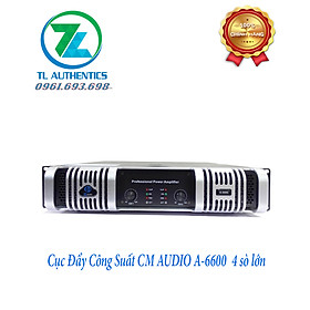 Mua Cục đẩy công suất 2 kênh CMAUDIO Model CMA-6600 44 sò  2 kênh x 1800w  hàng nhập khẩu chính hãng 2024 tặng kèm jac kết nối