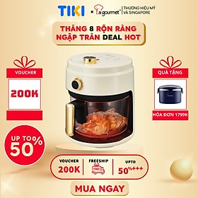 [Hàng chính hãng] Nồi chiên không dầu thủy tinh cao cấp La goumet 4L