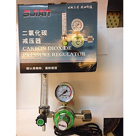 Đồng hồ khí CO2 - 36V - 220V hàn Mig loại tốt Sjian