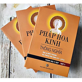 Pháp Hoa Kinh thông nghĩa (Bộ 3 quyển, Bìa mềm, Có hộp)