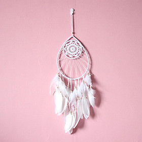 Dream Catcher Handmade Feathers Drop Shape Wall Hanging Decor Beads Ornament