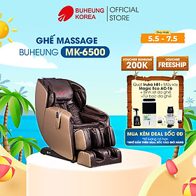Ghế Massage thương gia Buheung MK-6500, con lăn 4D, massage không trọng lực