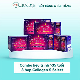 Combo 5 Hộp Nước Uống Đẹp Da Collagen S Select Nhật Bản Liệu Trình Trẻ Hóa