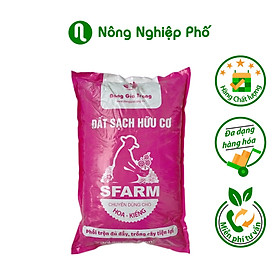 Mua Túi 5dm3 đất sạch hữu cơ Sfarm chuyên dùng cho hoa kiểng