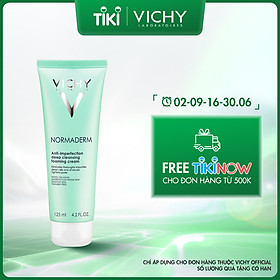 Sữa Rửa Mặt Tạo Bọt Ngăn Ngừa Mụn Và Se Lỗ Chân Lông - Normaderm Anti-perfection Deep Cleansing Foaming Cream Vichy 125ml - 100873890
