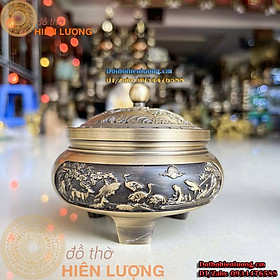 Mua Lư Xông Trầm  Đốt Trầm Màu Nâu Các Mẫu Bằng Đồng Đúc Đẹp