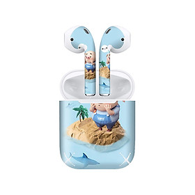 Mua Miếng dán skin chống bẩn cho tai nghe AirPods in hình Heo con dễ thương - HEO2k19 - 048 (bản không dây 1 và 2)