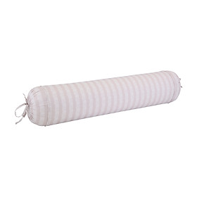 Mua Vỏ gối ôm DELINA vải cotton cao cấp mềm mịn  có dây buộc 2 đầu  màu hồng phối sọc trắng  kích thước 113x35cm | Index Living Mall - Phân phối độc quyền tại Việt Nam