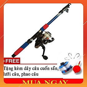 Bộ Cần Câu Máy 1m8 Full Phụ Kiện Thường ( rẻ vô địch ) docaucagiangnam