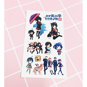 Set 5 Bảng hình xăm Chuunibyou Sticker Tattoo