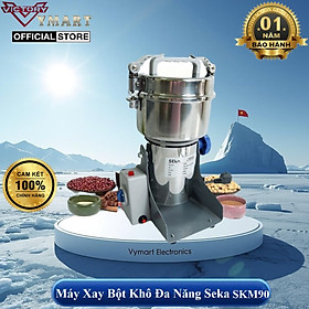 Máy Xay Bột Khô Đa Năng Seka SKM90 (SK200) Xay 800g Xoay 90 Độ, Xay Mọi Thực Phẩm - Hàng Chính Hãng
