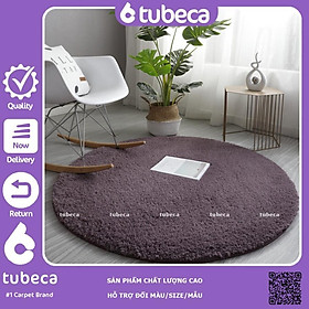 Mua Thảm Lông CỪU xoăn tròn | 1m và 80cm | Màu Xám Tím | Trải sàn | Chụp ảnh siêu đẹp | TUBECA
