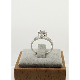 Nhẫn bạc nữ trang sức bạc Ý S925 Bạc xinh Huệ Ngân - Nhẫn ổ cao đẹp RR1425