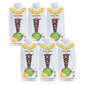 Combo 6 Hộp Nước dừa - thơm Vietcoco hộp 500ml