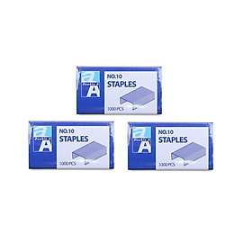 Bộ 3 Hộp Kim Bấm Số 10 Double A