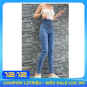 Quần jean nữ lưng cao Julido, chất jean cotton co dãn tôn dáng phụ nữ eo thon mẫu QQS01
