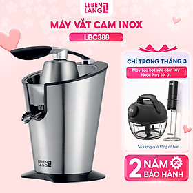 Mua Máy vắt cam LEBENLANG LBC388 bằng inox cao cấp  dung tích 400ml  công suất 600W - hàng chính hãng