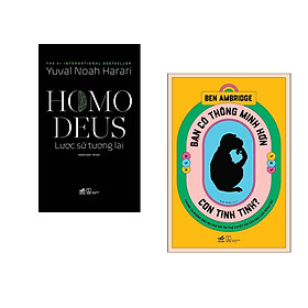 Combo 2 cuốn sách: Homo Deus lược sử tương lai + Bạn có thông minh hơn con tinh tinh