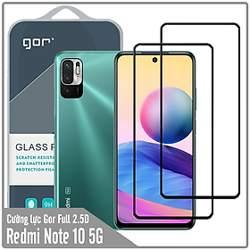 Cường lực GOR Full 2.5D Bộ 2 miếng cho Redmi Note 10 5G - Poco M3 Pro - Hàng nhập khẩu