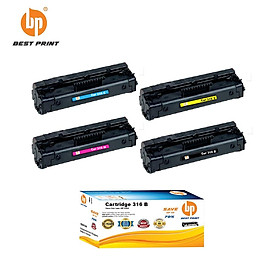 Mua Hộp mực in BEST PRINT Cartridge 316 B/Y/M/C dùng cho máy in Canon Color Laser LBP 5050 - HÀNG CHÍNH HÃNG