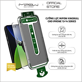 Mua BỘ DÁN + TOOL HỖ TRỢ DÁN CƯỜNG LỰC CHO IPHONE 14 SERIES MIPOW KINGBULL PREMIUM SILK HD (2.7D) - HÀNG CHÍNH HÃNG