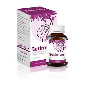 Viên uống lợi sữa BETIMUM tăng cường chất lượng, số lượng sữa mẹ, giúp thông tắc và ngăn ngừa tắc tuyến sữa – Hộp 30 viên