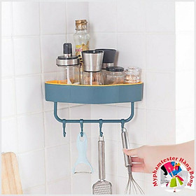 Kệ góc treo đồ 2 lớp màu dán cường lực siêu chắc