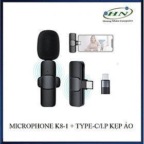 MICROPHONE KHÔNG DÂY CỔNG TYPE-C VÀ LN K8-1 - 1 MIC - HN