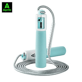 Dây nhảy thể dục sợi đan đếm số tự động Agnite - Chất lượng chuyên nghiệp siêu bền - Màu Hồng/ Xanh dương/ Xanh lá - F4111