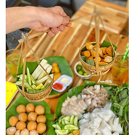 Mua Quang gánh tre trang trí size mini 9cm