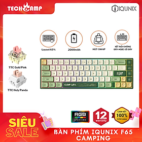 Mua Bàn phím IQUNIX F65 Camping | RGB - 3 Mode - Aluminum - Hàng chính hãng