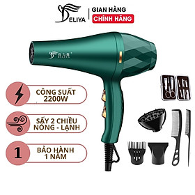 Máy Sấy Tóc Deliya DLY 2300 công suất lớn ( 1200W)- Hàng chính hãng- Tặng kèm bộ bấm móng