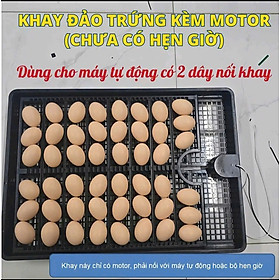 Khay đảo trứng kèm moto, để được tất cả các loại trứng, khay dùng cho các loại máy ấp có sẵn 2 dây nối khay hàng nhập khẩu