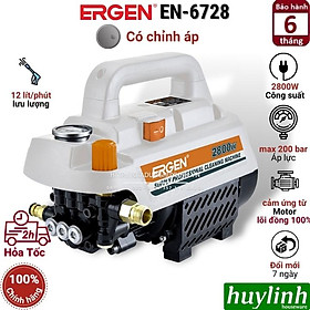 Mua Máy xịt rửa xe chỉnh áp Ergen EN6728 - Công suất 2800W - Motor cảm ứng từ lõi đồng - Xịt rửa máy lạnh  điều hoà - Hàng chính hãng