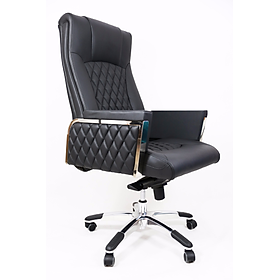 Ghế Da màu đen giám đốc cao cấp Ghế da quản lý cấp cao lưng cao nhập khẩu CM4187-P High - grade reclining director's chair / Office chair black for boss at HCM