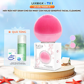 Máy rửa mặt dành cho da nhạy cảm Halio Sensitive Facial Cleansing & Massaging Device baby pink Limited Edition