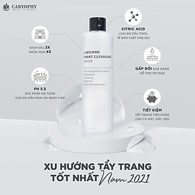Nước tẩy trang Caryophy smart cleansing water 500ml