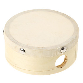 Kids Children Wooden Hand Beat Drum Musical Toy Percussion Instrument 4 inch