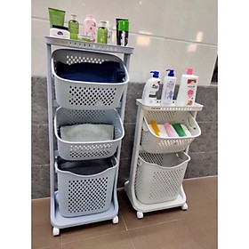 Kệ Nhựa Để Đồ Đa Năng 3 Tầng Có Bánh Xe Việt Nhật